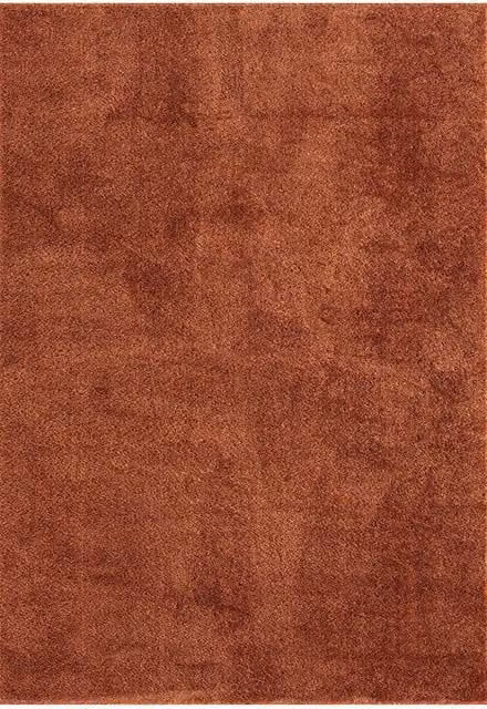 Desire Rugs Comfy Washable Low Pile Living Room Area Rug in Terracotta, W: 280 cm, D: 200 cm