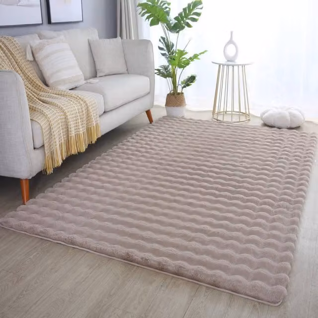 Desire Rugs Orbie Washable Modern Rectangular Area Rug in Beige, W: 120 cm, D: 80 cm – 1