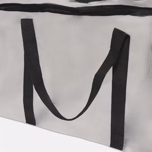 OHS Extra Large Heavy-Duty Waterproof Storage Bag with Zip and Handles, Clear, W/D/H: 74 x 33 x 36 cm – 3