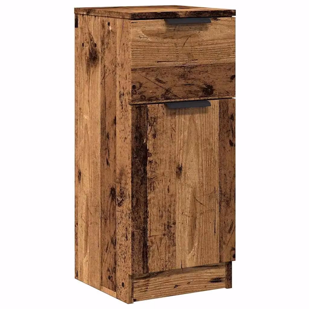 Berkfield Home Brown Old Wood Minimalist Wall Mounted Sideboard, W/D/H: 30 x 30 x 70 cm – 2