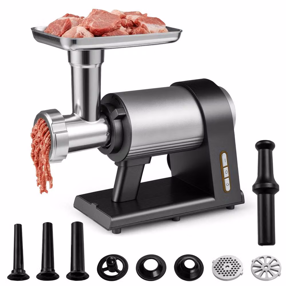 Costway 2000W Electric Meat Grinder and Sausage Stuffer Maker in Silver – 3