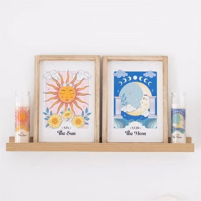 Uniqueful The Sun Celestial Framed Wall Print, Multicolour, W: 26 cm, H: 35 cm