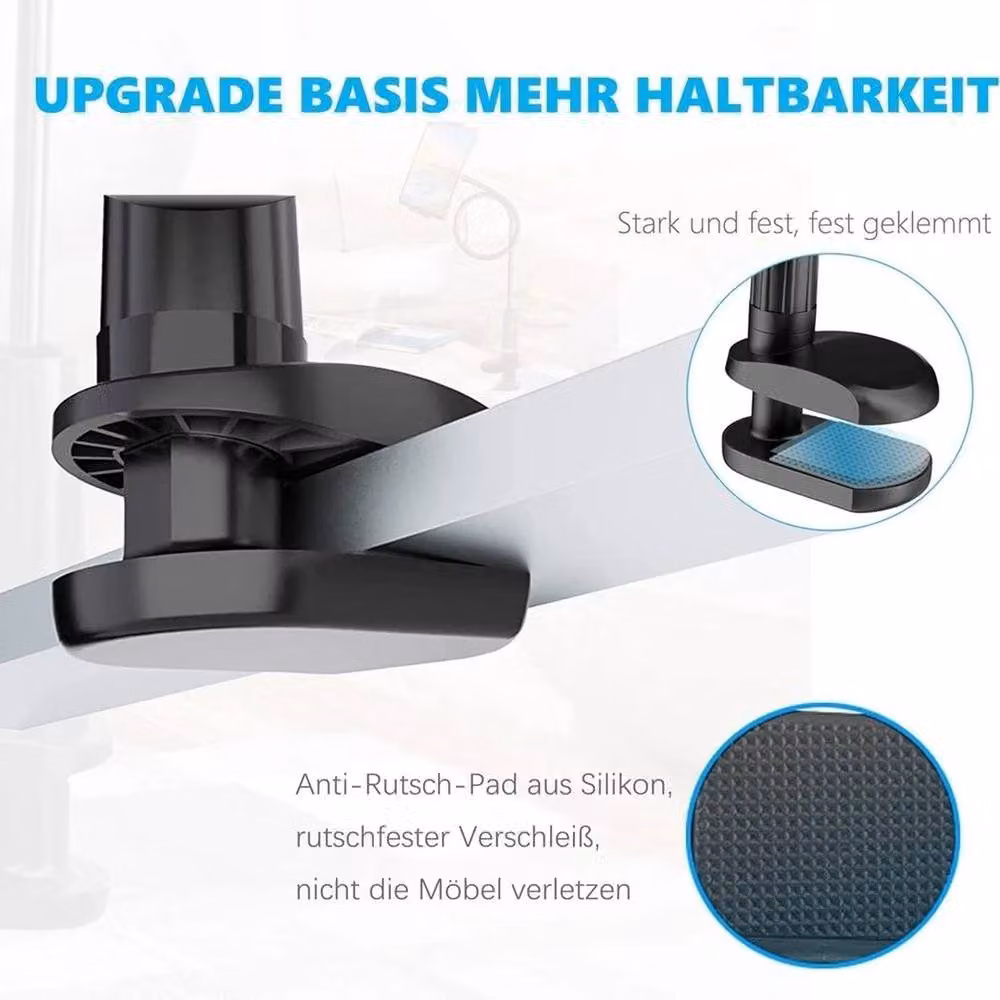 FLAVORA Universal Gooseneck Phone and Tablet Holder in Black – 3