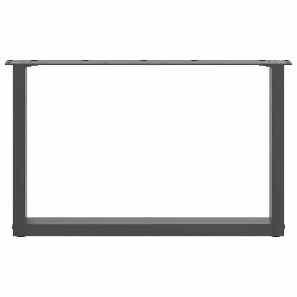 Berkfield Home U-Shaped Steel Coffee Table Legs, 2 Pieces, Anthracite, H: 42.5 cm, W: 60 cm – 3