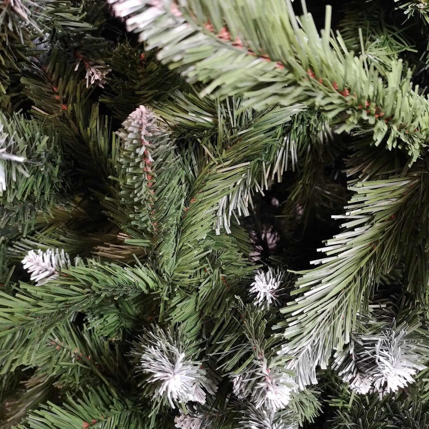 Samuel Alexander 180cm Snowtime Green PVC Frosted Snow Tipped Christmas Tree – 2