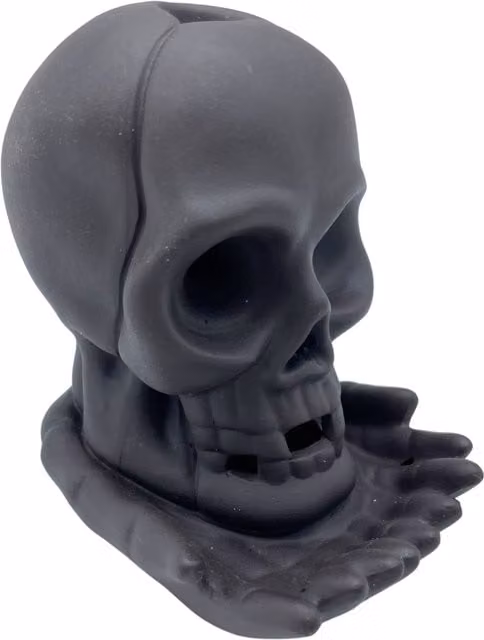 KDMD Weeping Skull Backflow Incense Burner with Light in Grey – 1
