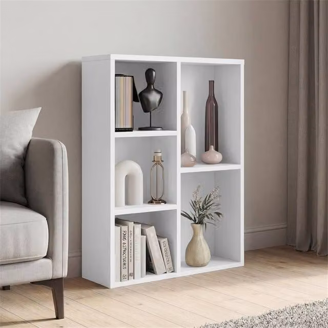 FORGEVIO 5 Cube Storage Display Unit in White – 1
