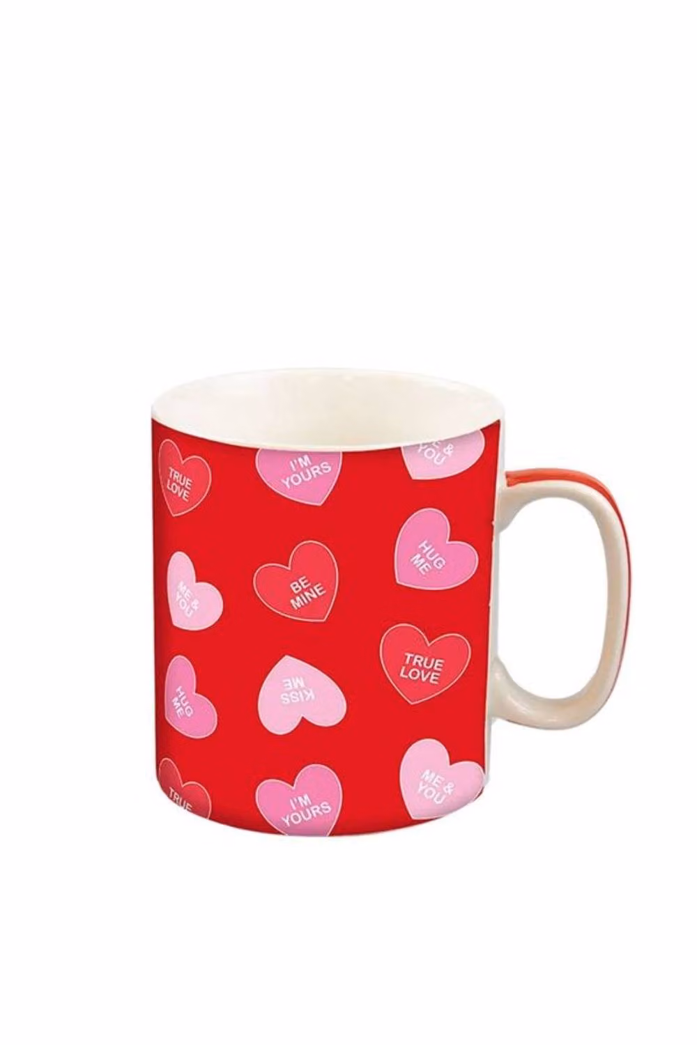 KDMD Valentines Jumbo Love Heart Ceramic Mug 2 Pack in Red – 2
