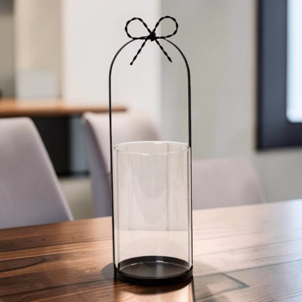 Four Candle Large Black Metal Tabletop Candle Holder for Taper and Pillar Candles – 2