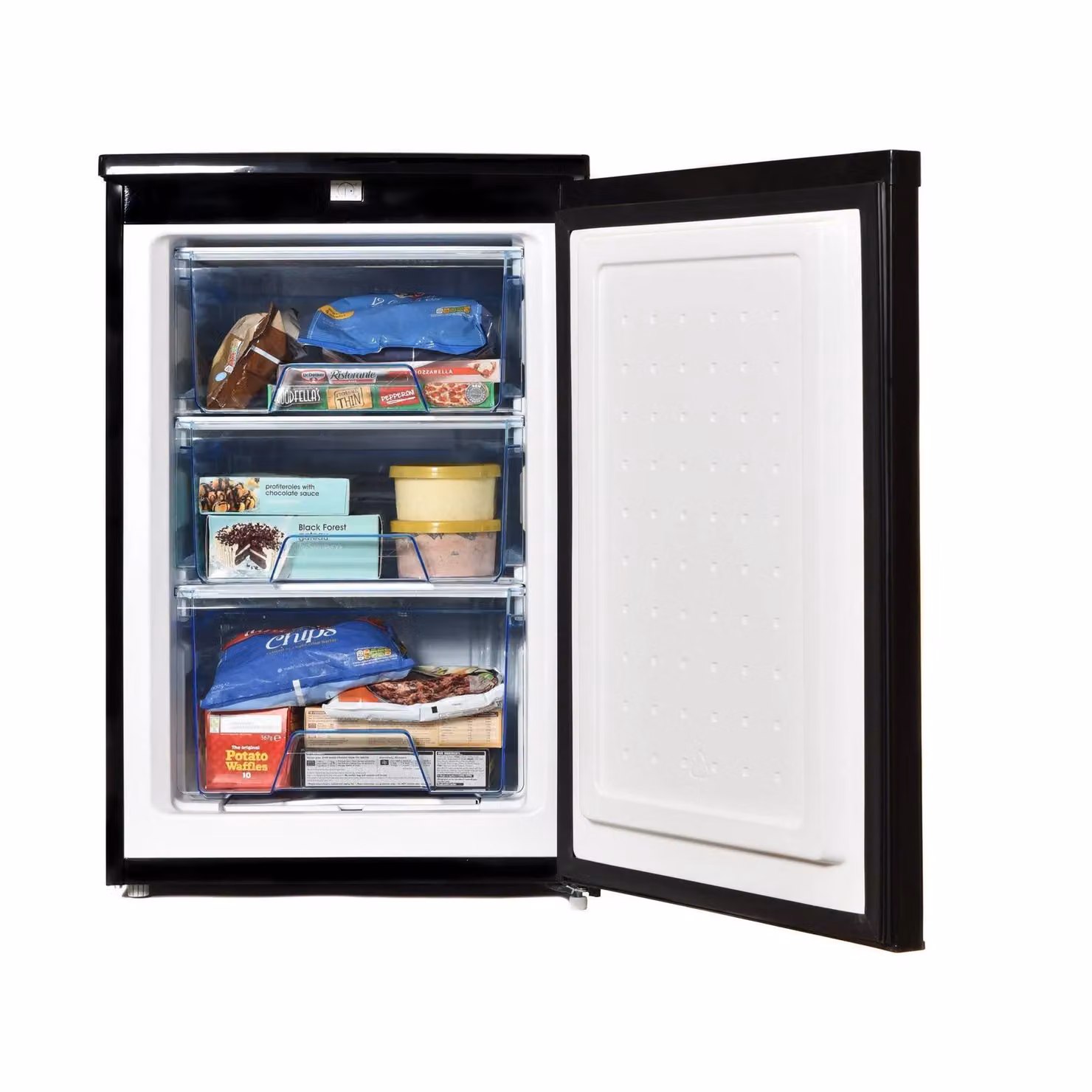 Igenix Freestanding Under Counter Larder Fridge and Freezer Set in Black – 2
