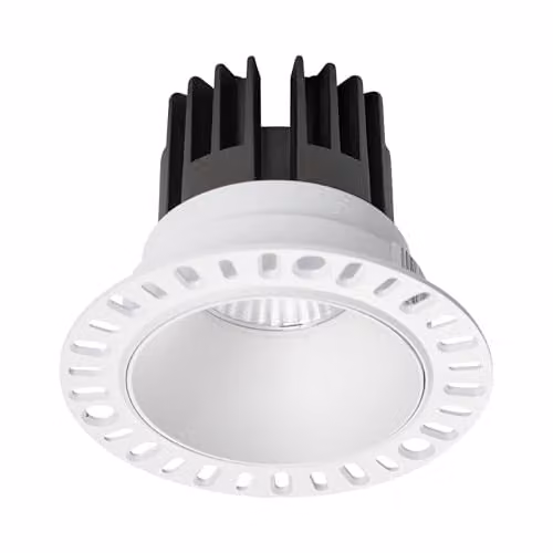 Ideal Lux Game Trimless Round Recessed LED Downlight, White, 1100Lm, 3000K Warm White