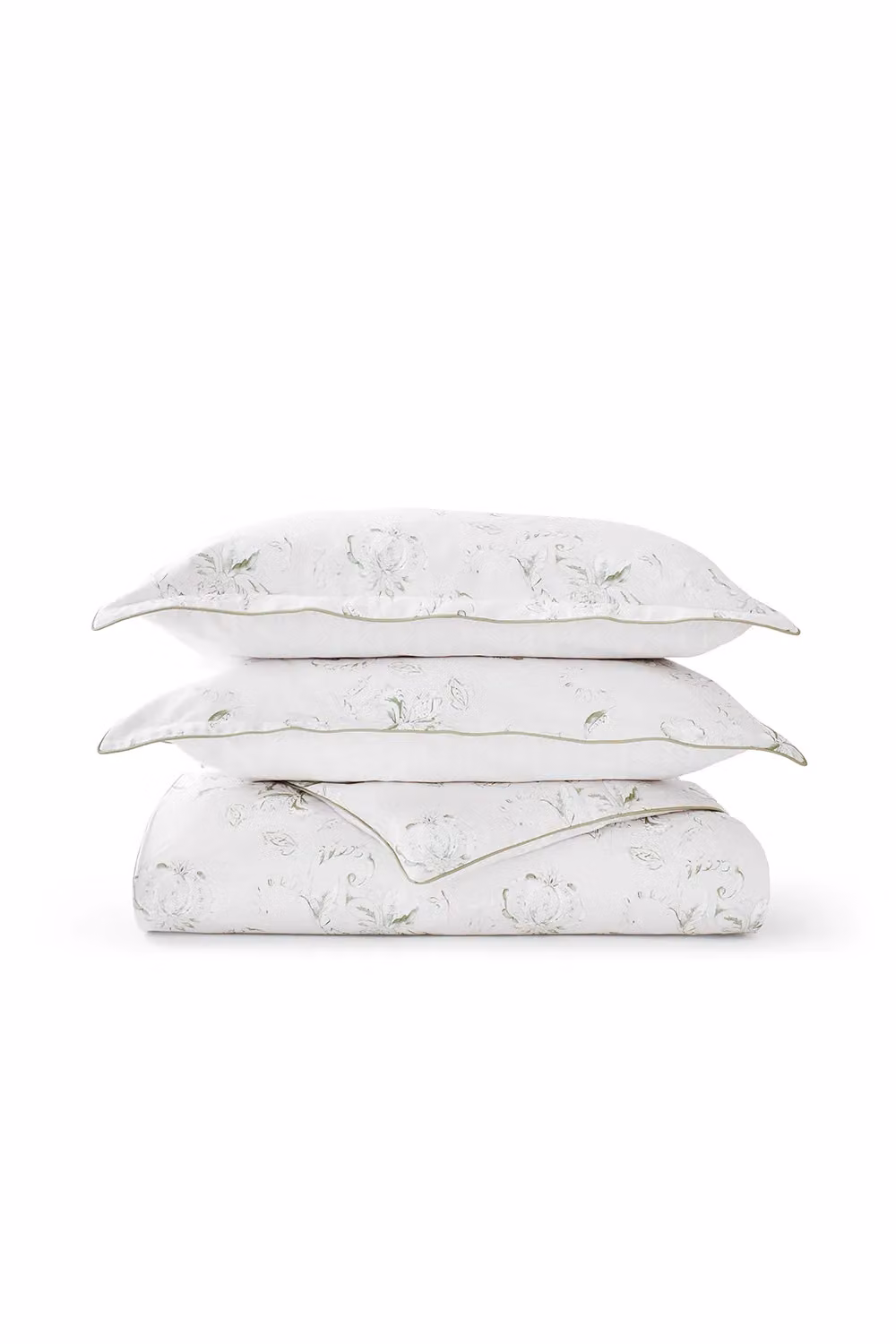 CHRISTY Hatton Vintage Floral Reversible Cotton Duvet Cover Set in Green, W/D/H: 230 x 200 x 200 cm – 2