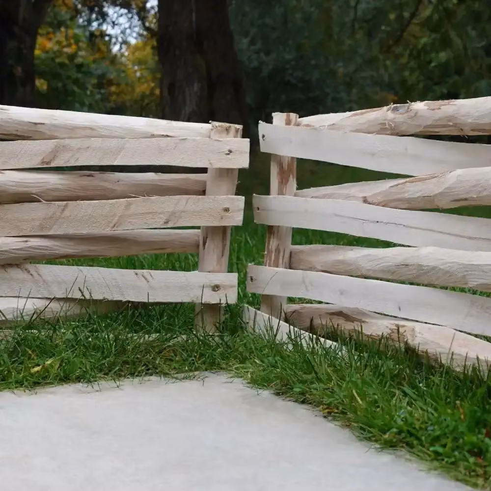 Woven Wood Premium Chestnut Lawn Edging, 2 Pieces, Natural Brown, Height: 30 cm, Length: 2.28 m – 5