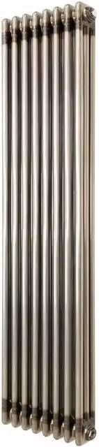Monstershop Traditional 3 Column Steel Radiator in Silver, H 150 cm x W 38 cm x D 3.8 cm