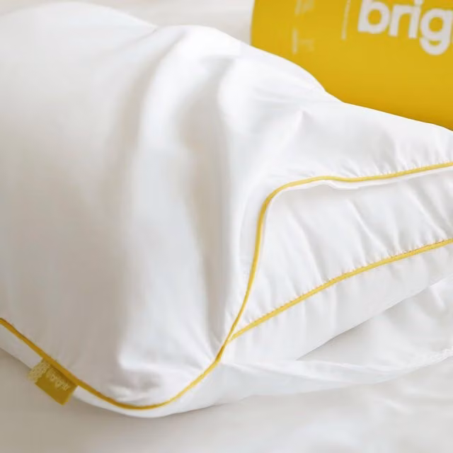 Brightr Sleep Copper Infused Hypoallergenic Pillow Protector in White, W: 50 cm x L: 75 cm