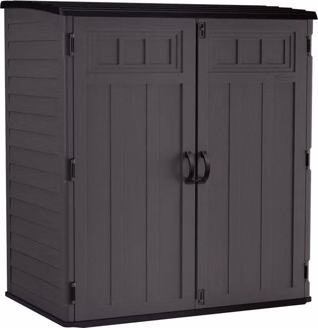 Suncast Hamilton XL Tall Storage Cabinet in Peppercorn Grey