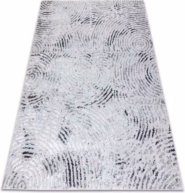 RugsX Mefe Modern Abstract Grey Rectangular Rug W: 280 cm, D: 370 cm – 1