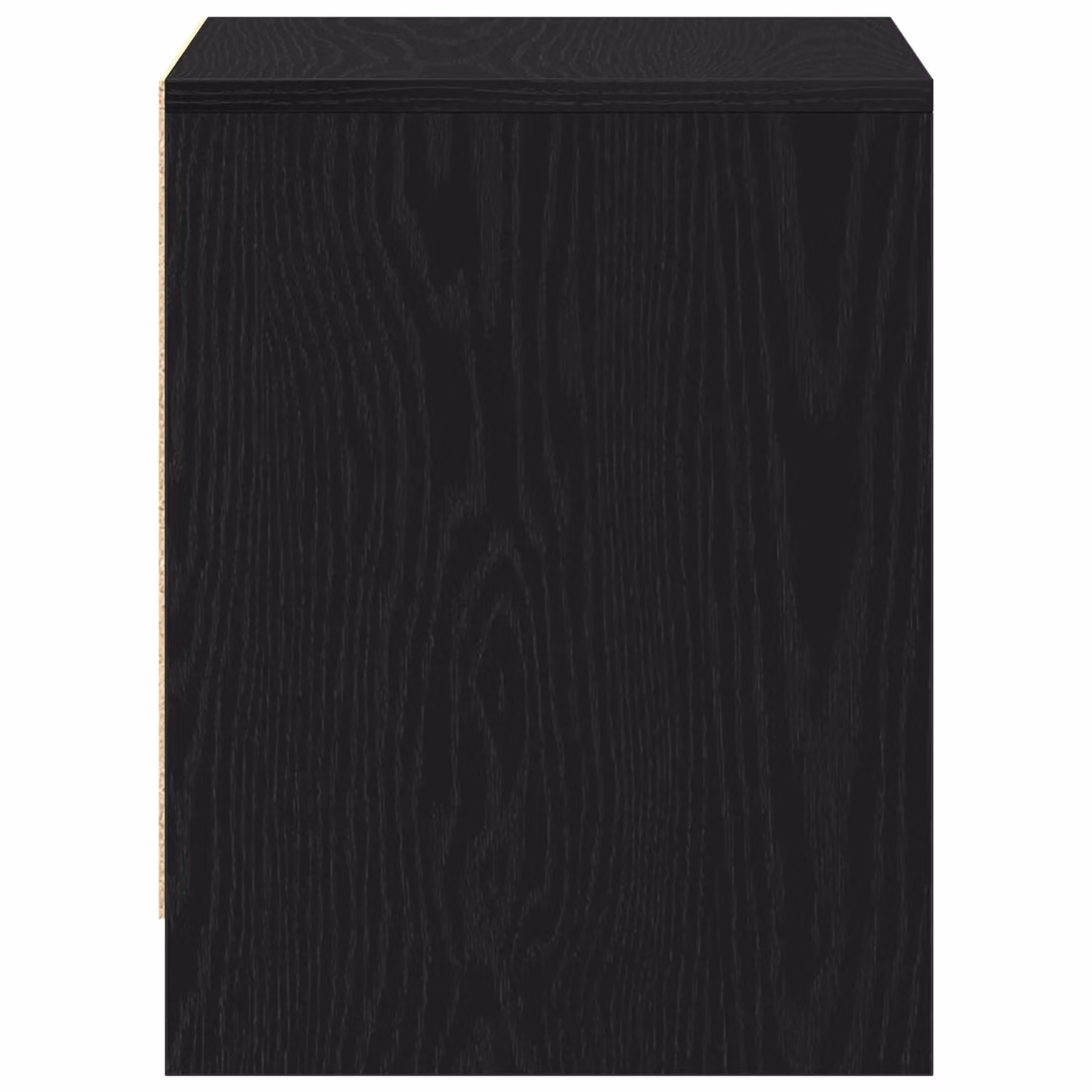 Berkfield Home Black Oak Bedside Cabinet W/D/H: 45 x 34 x 44.5 cm – 3