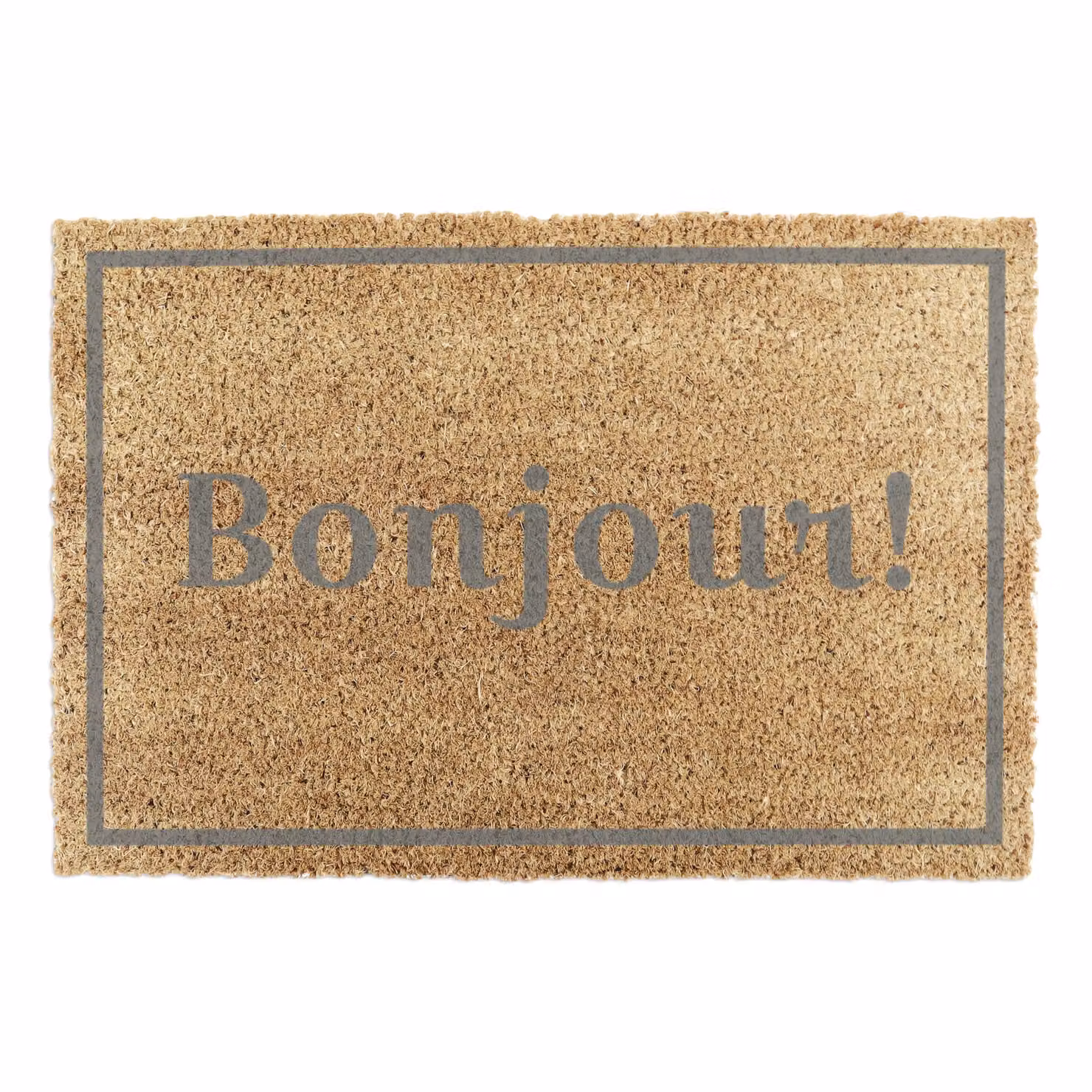 Artsy Mats Bonjour Grey Doormat, W 60 cm x D 40 cm – 4