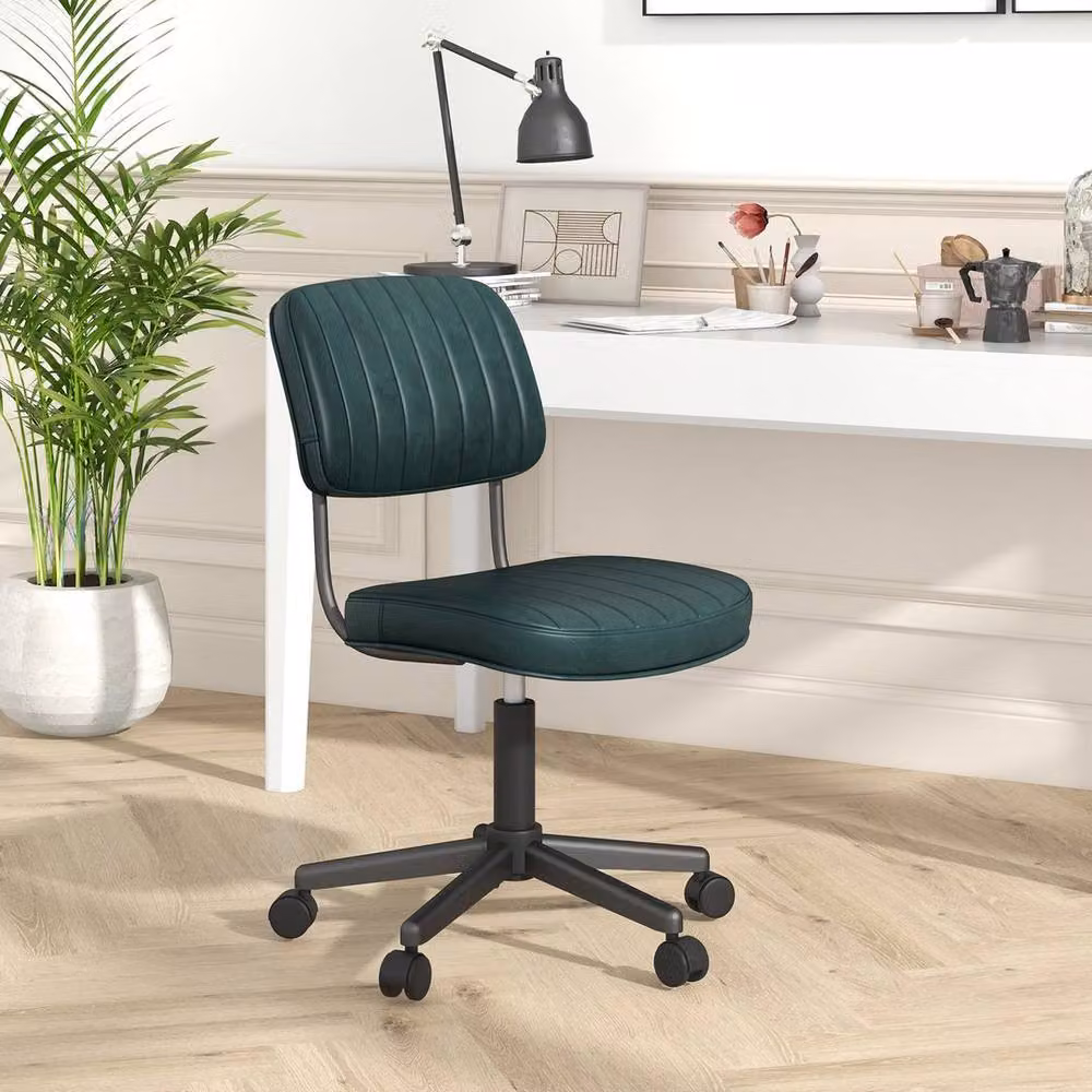 Kelvenix Ergonomic Leisure Chair in Green PU Leather – 3
