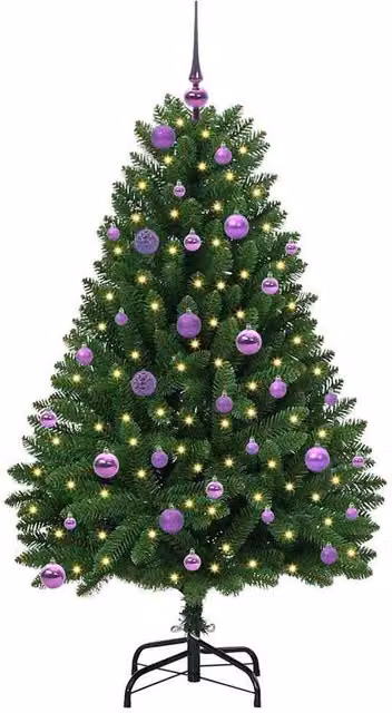 Berkfield Home Elegant Green Artificial Christmas Tree with Stand, Height: 150 cm