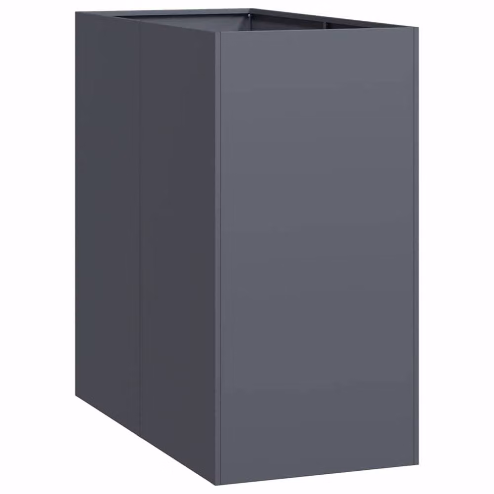 Berkfield Home Steel Planter Tub in Anthracite, W/D/H: 40 x 80 x 80 cm – 3