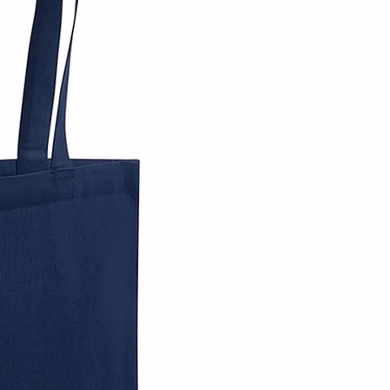 Westford Mill Premium Cotton Tote Bag in Blue, W/D/H: 42.0 x 38.0 cm – 2