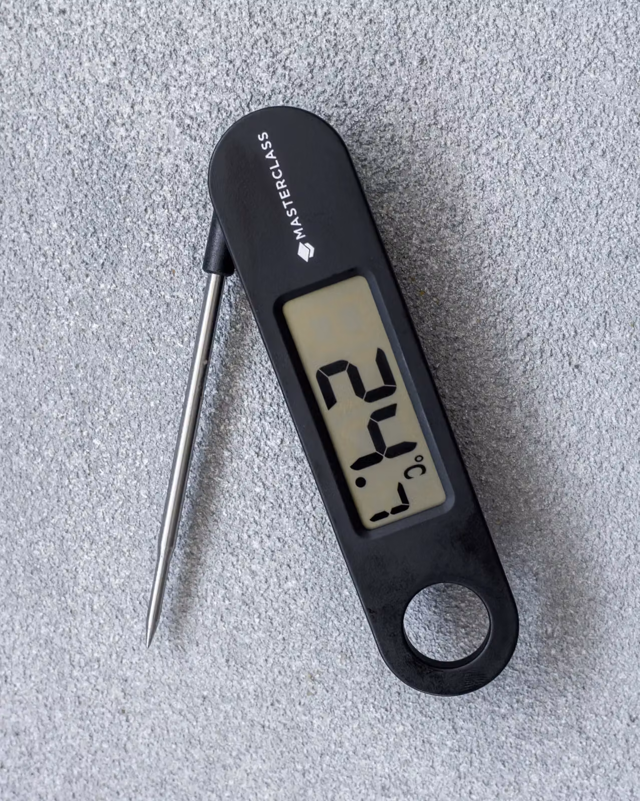 MasterClass Digital Meat Thermometer with Folding Probe, Black – 5