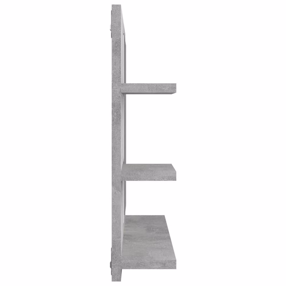 Berkfield Home Modern Wall Mounted Bathroom Mirror in Grey, W/D/H: 60 x 10.5 x 45 cm – 2