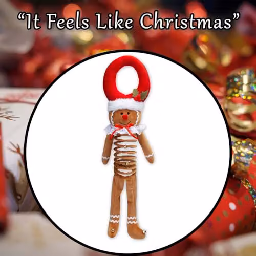VFM e-Store Christmas Gingerbread Hanging Decoration, Red and Multicolour, H 57 cm x W 23 cm – 7