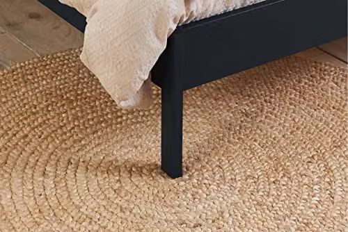 Birlea Margot Rattan and Solid Wood Bed Frame in Black, King Size (W: 180 cm, H: 157 cm, D: 209.99 cm) – 3