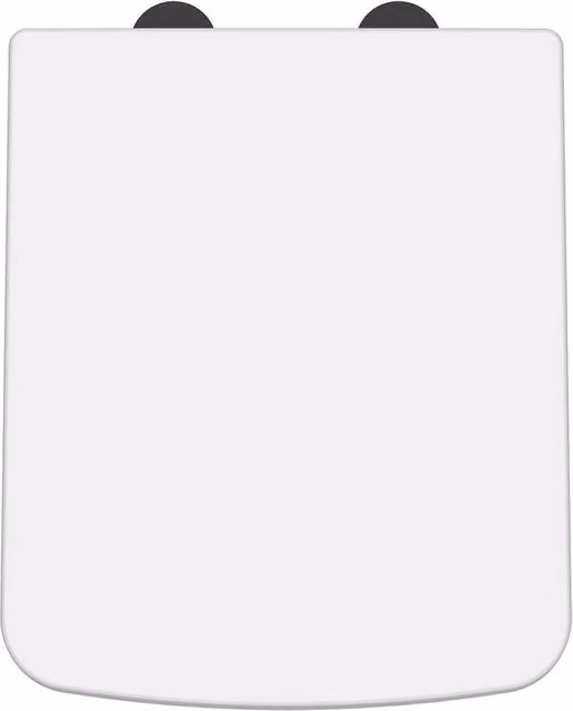 Balterley Square Soft Close Top Fix Toilet Seat in White W/D/H: 43.5 x 35.8 x 35.0 cm