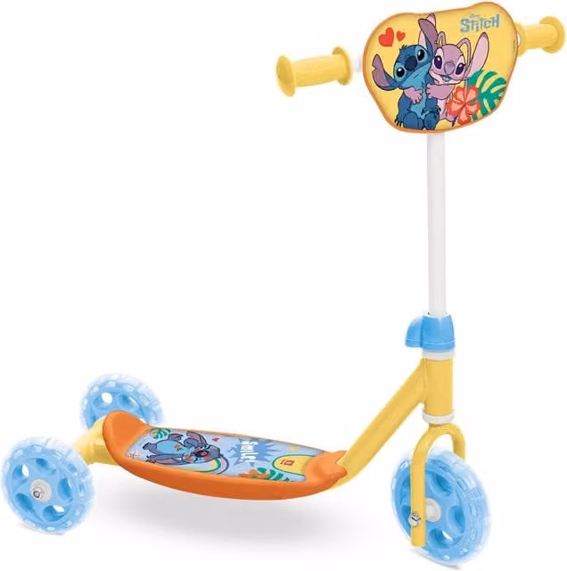 Mondo Disney Stitch Height Adjustable 3-Wheel Scooter in Yellow