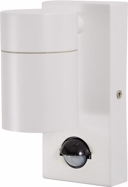 Litecraft Kenn White Outdoor Wall Light with Motion Sensor and IP44 Rating