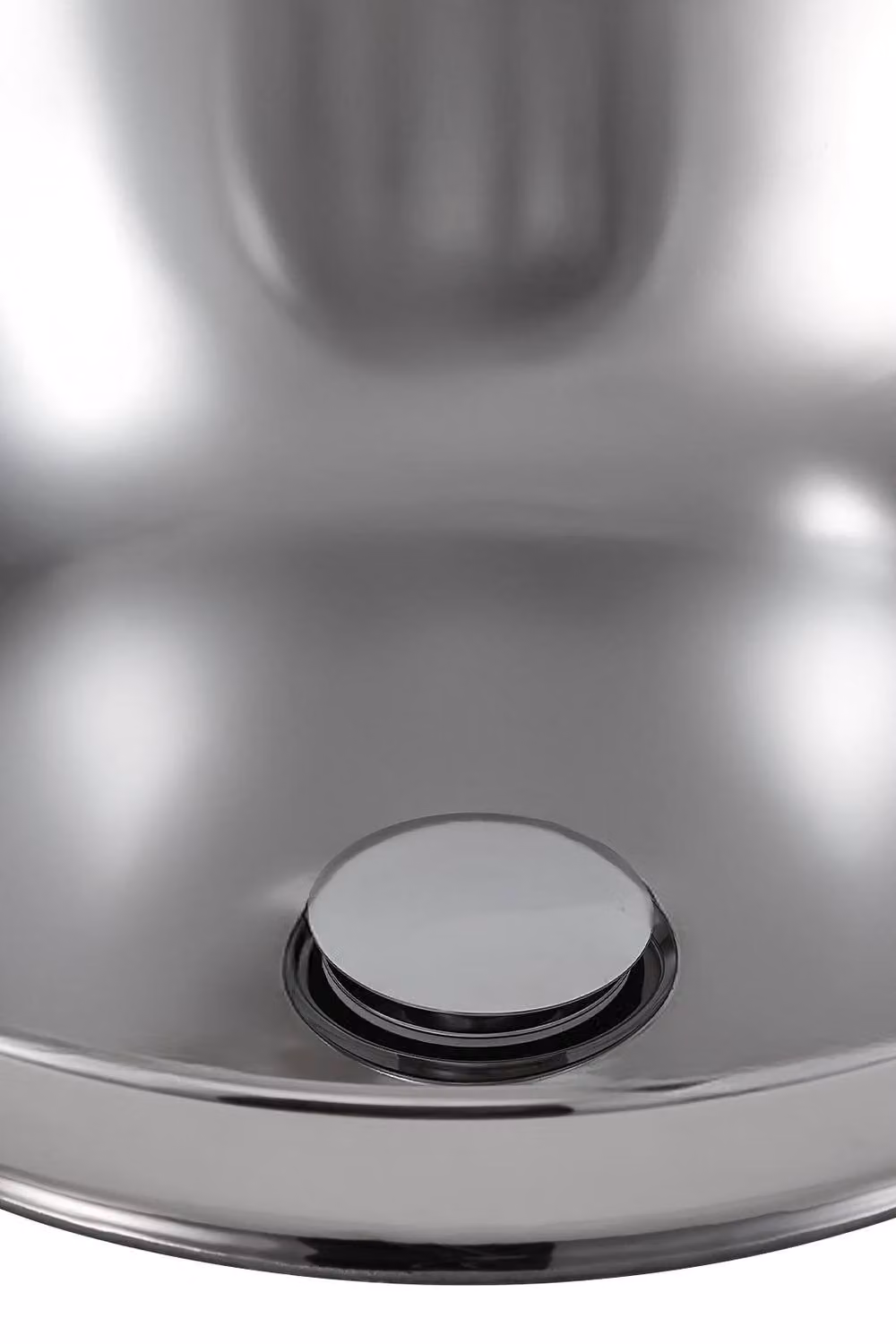 Living and Home Round Ceramic Countertop Vessel Washbasin Sink in Silver – 3