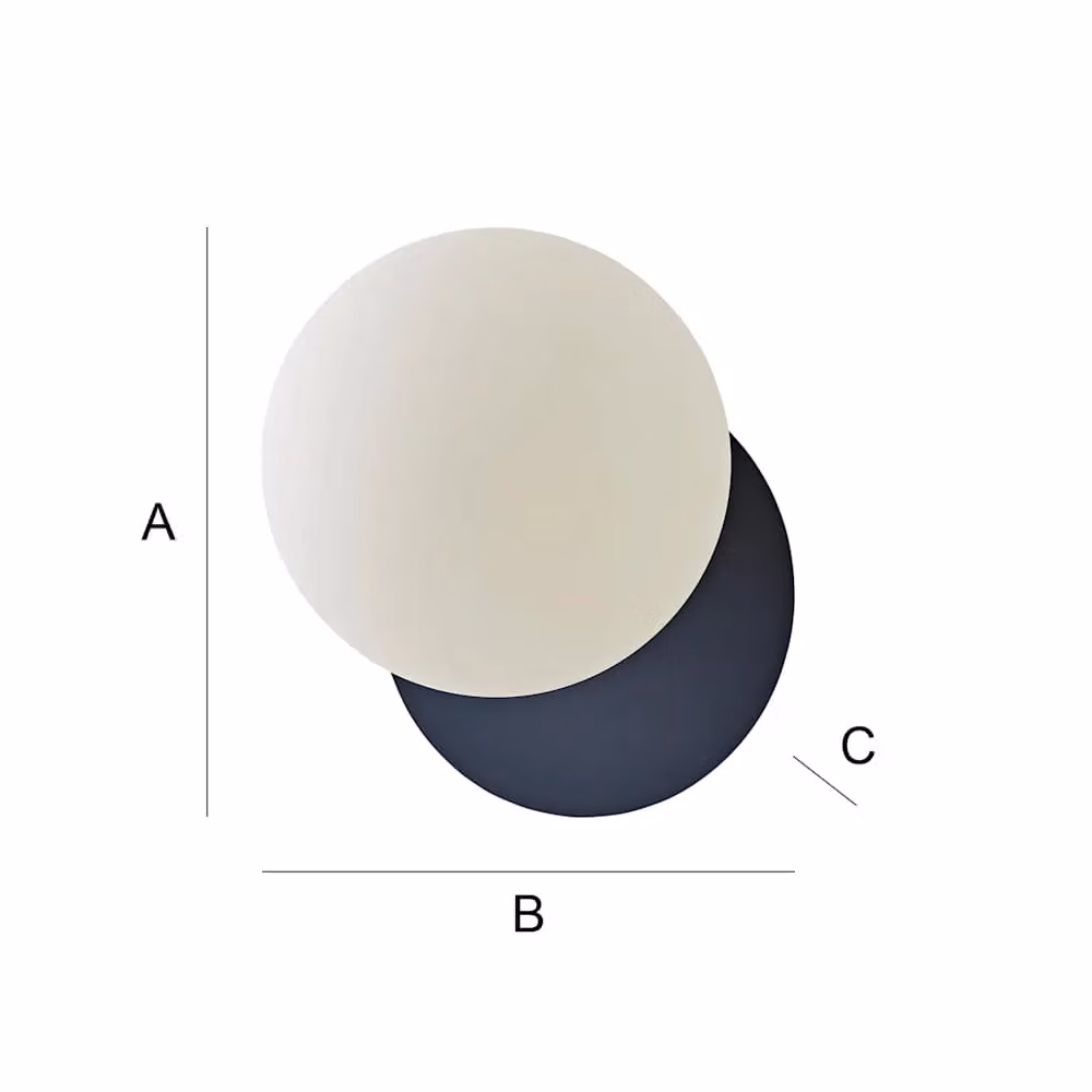 ValueLights Darla Pair of Blue Frosted Glass Globe IP44 Rated Bathroom Wall Lights – 4