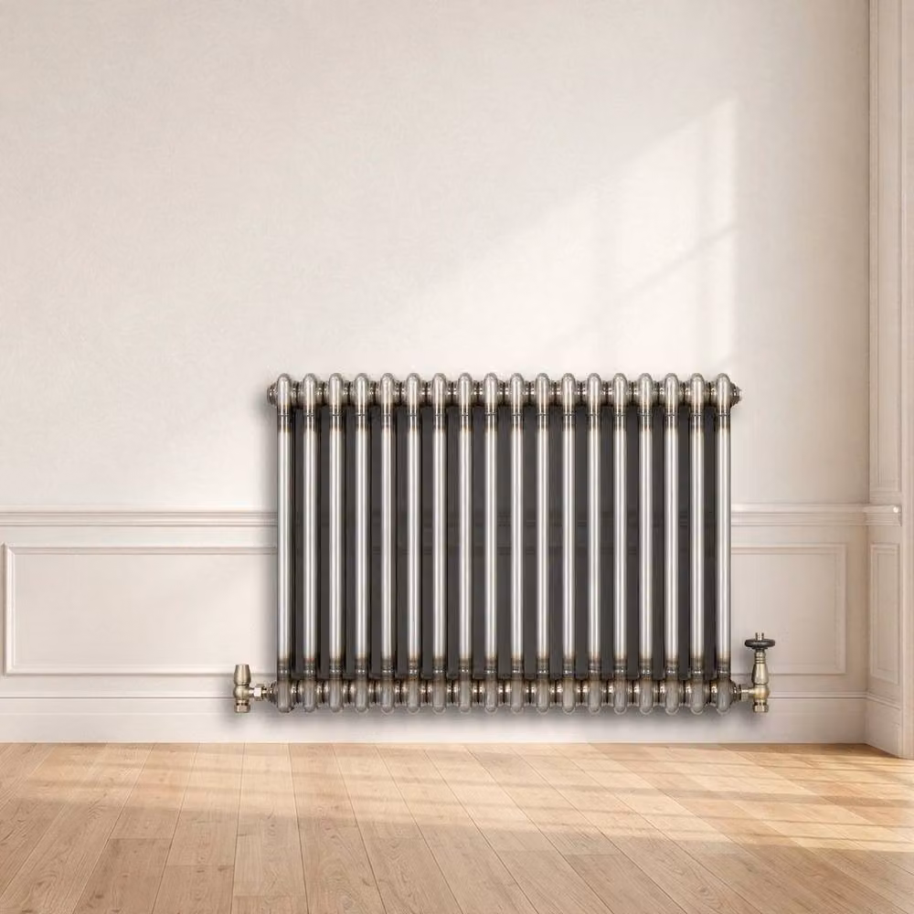 Monstershop Traditional 2 Column Steel Radiator in Silver, W: 60.0 cm, H: 83.0 cm – 4