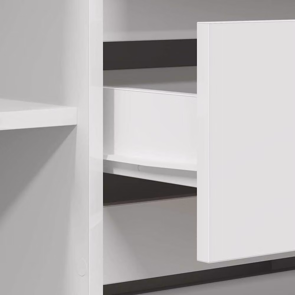 Berkfield Home Modern White Sideboard, W/D/H: 120 x 41 x 75 cm – 2