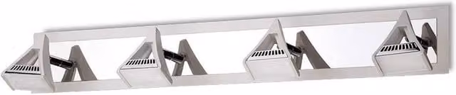 Netlighting Filippo Linear 4 Light LED Ceiling Spot Light, White and Chrome, 20W, 1750lm