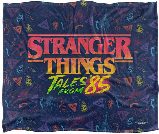 Netflix Stranger Things Tales From 85 Multicolour Fleece Throw Blanket – 5