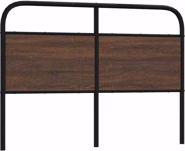 Berkfield Home Classic Headboard in Brown Oak, Width: 135 cm – 1