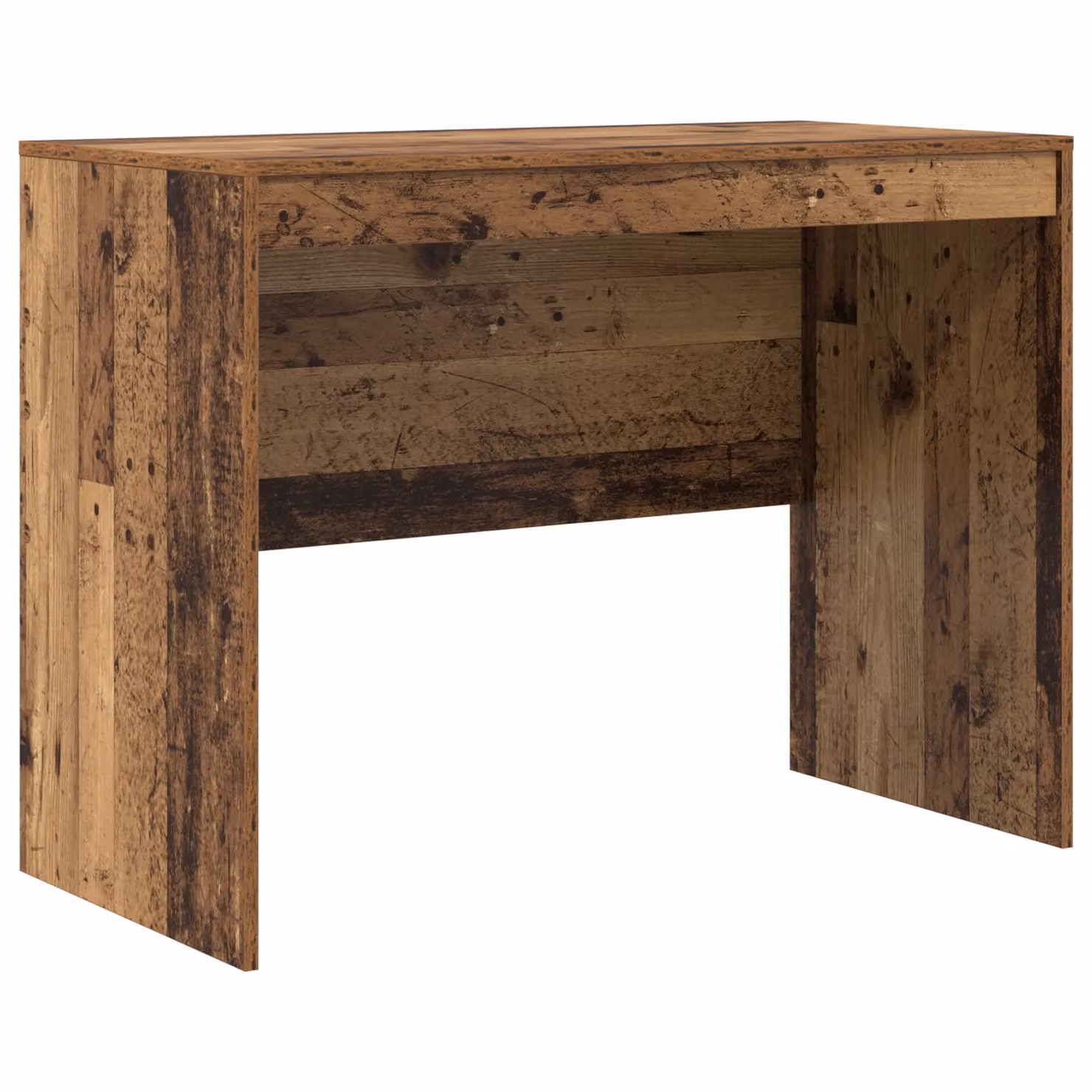 Berkfield Home Rustic Solid Wood Writing Desk in Brown, W/D/H: 100 x 50 x 76 cm – 2