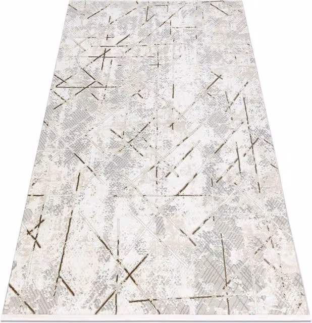 RugsX Duke Abstract Modern Rug in Yellow, W/D: 120 x 170 cm