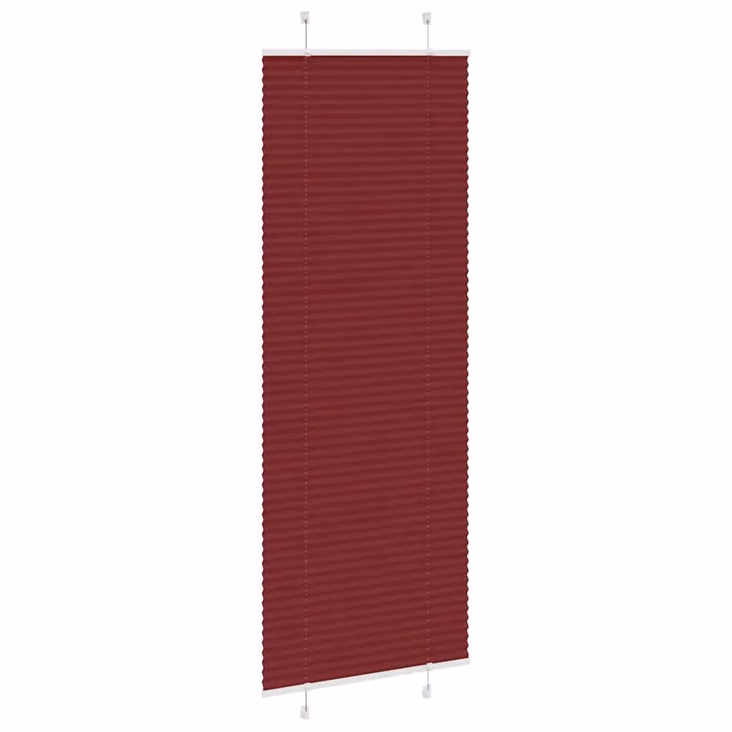 Berkfield Home Single Pleat Corded Blind in Bordeaux Red, W: 80 cm, H: 200 cm – 3