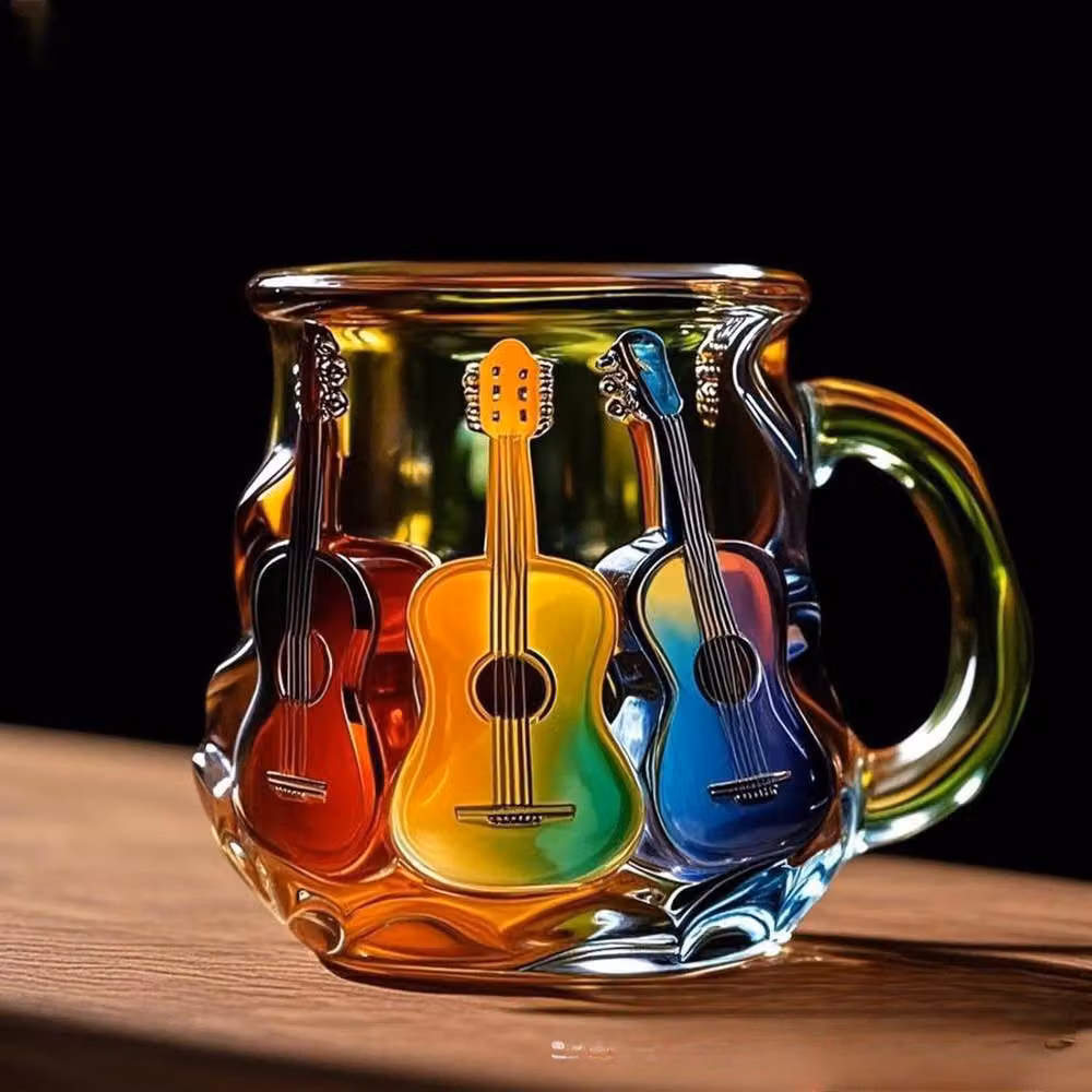 Quipulse Multicolour Painted Guitar Mug – 2