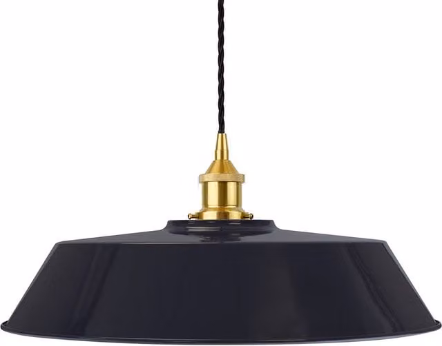SE Home Chancery Blue and Polished Brass Metal Pendant Light – 1