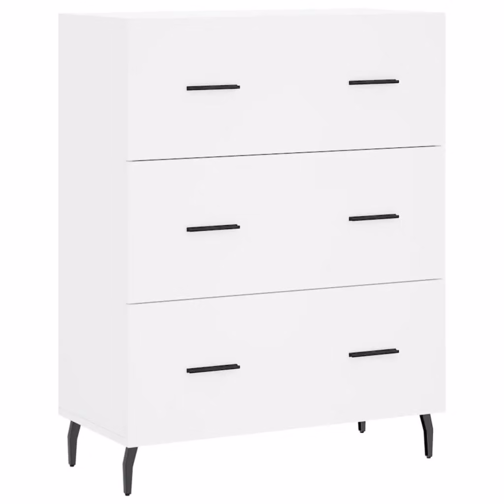 Berkfield Home White Sideboard in Engineered Wood, W/D/H: 69.5 x 34 x 90 cm – 2