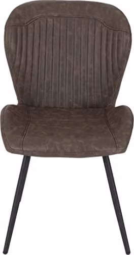 Seconique Treviso Oak Dining Table and 4 Quebec Brown Faux Leather Chairs – 3