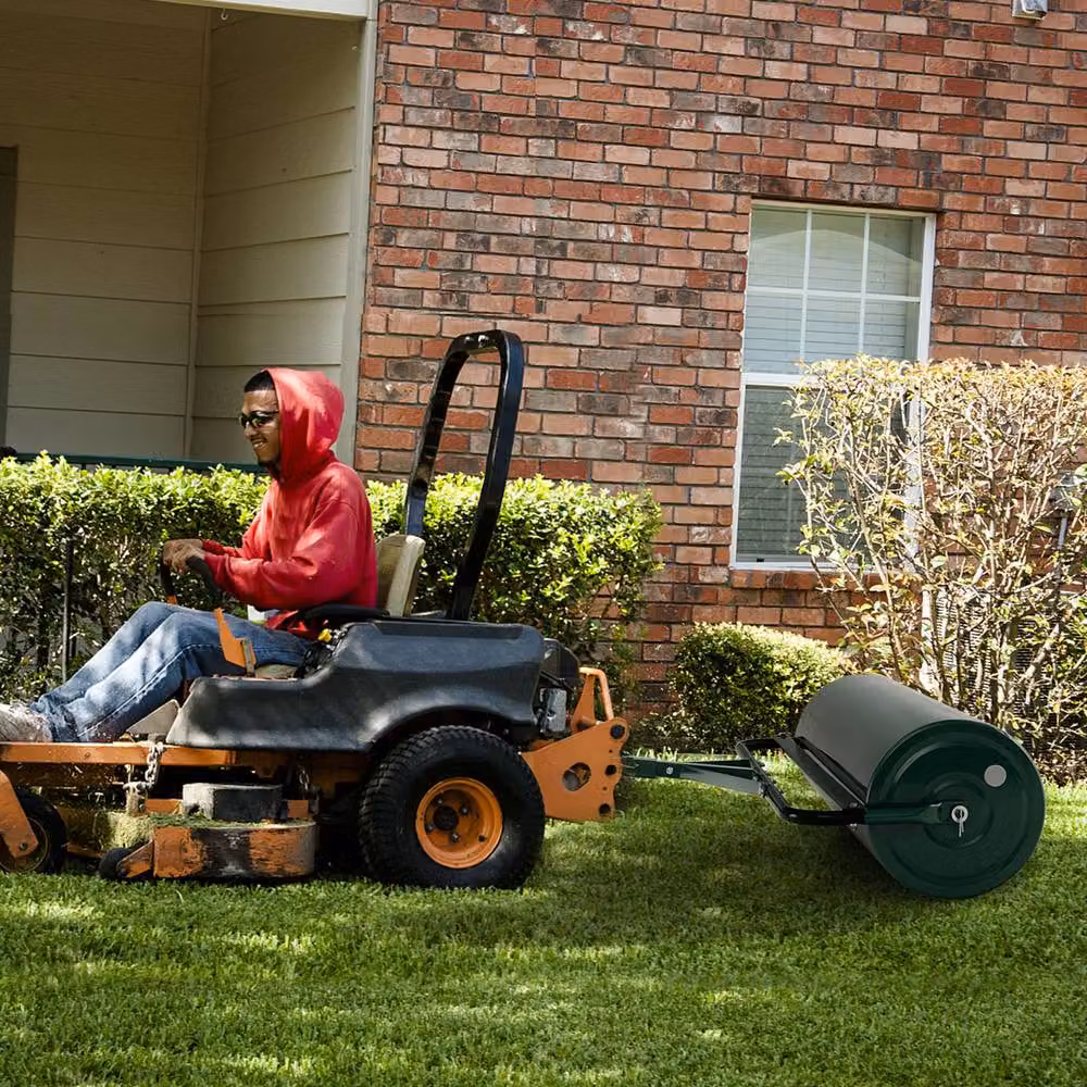 Gymax 113L Lawn Roller in Green with Detachable Gripping Handle – 4