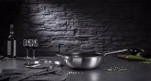 Kuhn Rikon Culinary Fiveply Nonstick Stainless Steel and Aluminium Wok with Lid, Silver, Diameter: 28 cm – 2